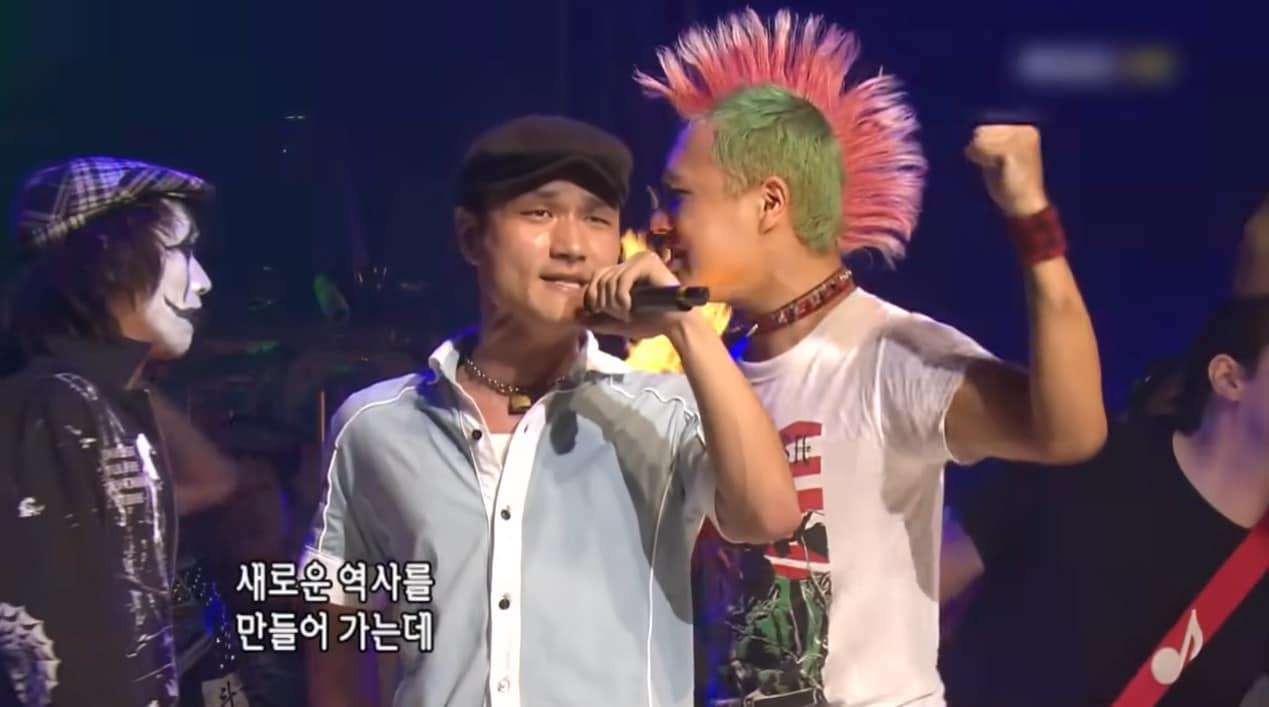 본문 이미지 - MBC '생방송 음악캠프' 당시 방송 화면