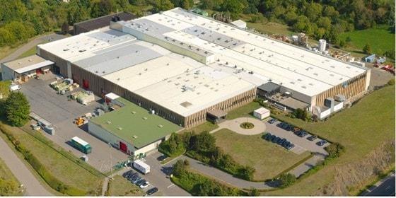 본문 이미지 - 솔루스첨단소재가 운영하는 유럽 룩셈부르크 소재 동박 공장 '서킷포일룩셈부르크'(CFL) 전경<자료사진>(솔루스첨단소재 제공).