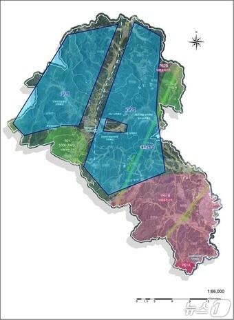 본문 이미지 - 울주군 드론특구 지정구역 위치도. &#40;울주군 제공. 재판매 및 DB 금지&#41; /뉴스1