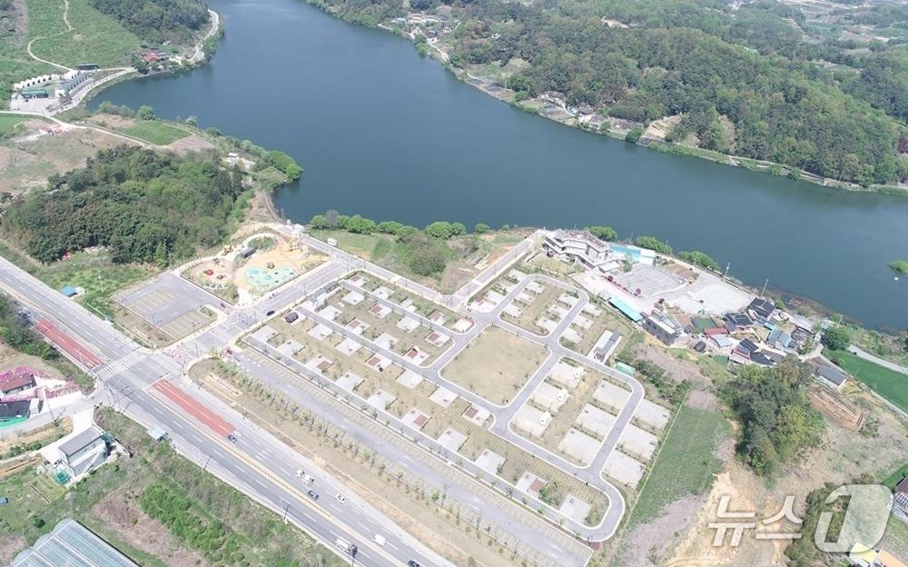 본문 이미지 - 김제 금구 대율유원지 오토캠핑장.&#40;김제시 제공. 재판매 및 DB금지&#41;