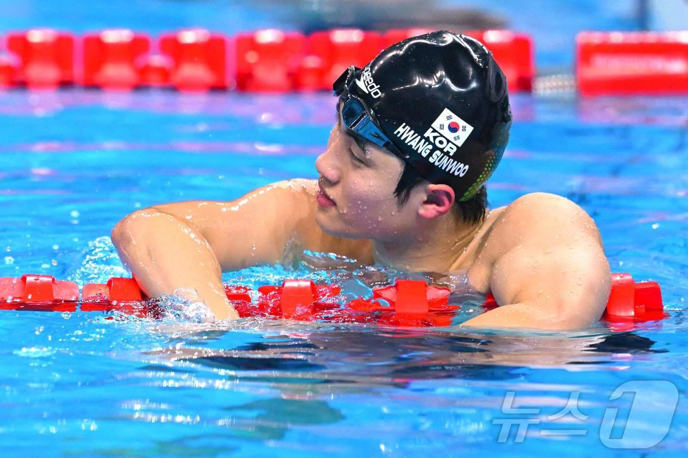 한국 수영의 황선우ⓒ AFP=뉴스1