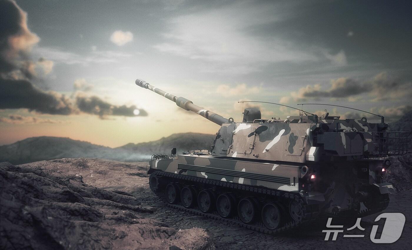  한화에어로스페이스의 K9 자주포.(한화에어로스페이스 제공)