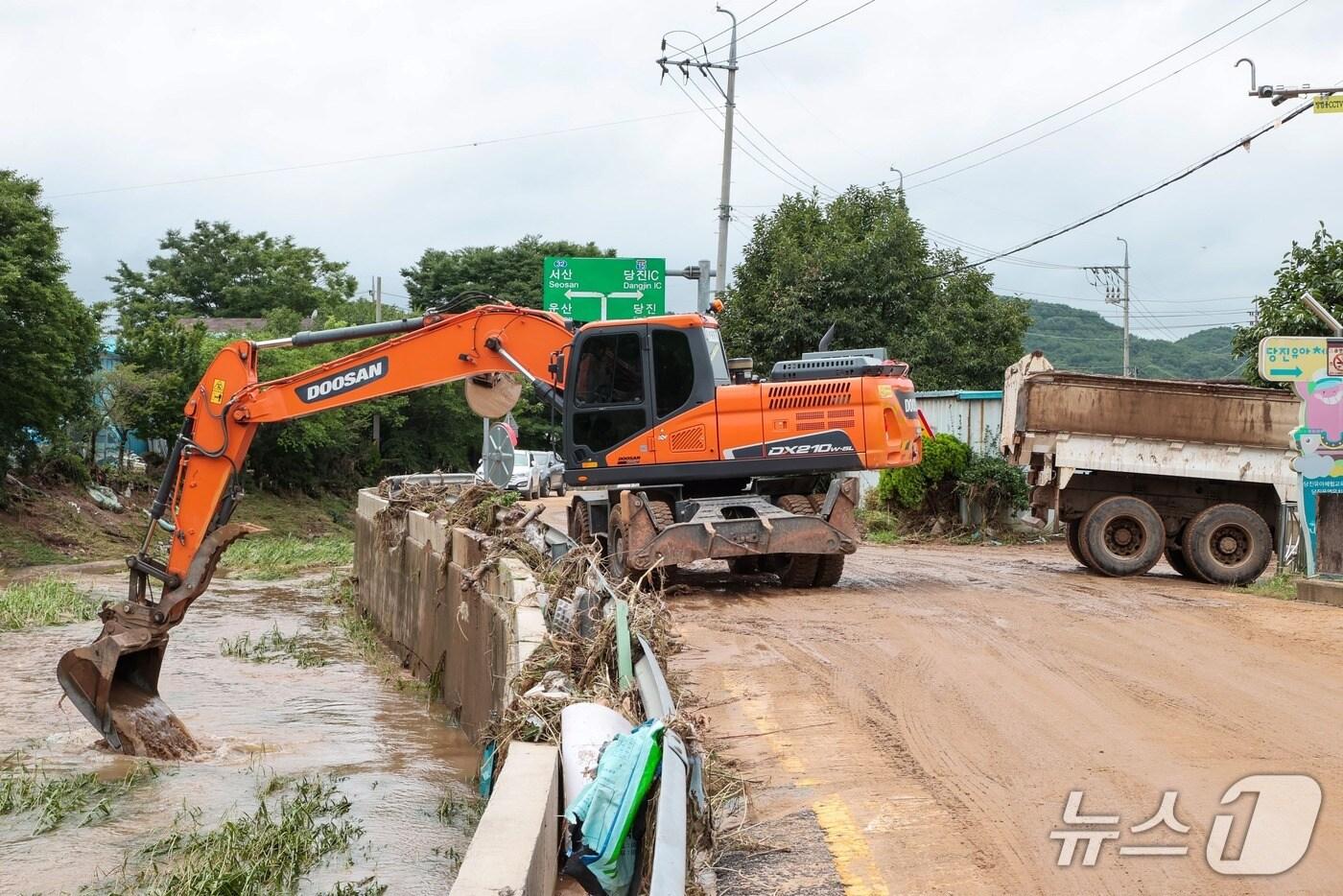 당진시 일대 수해 복구 현장 모습. (당진시 제공. 재판매 및 DB금지)2025.7.31/뉴스1
