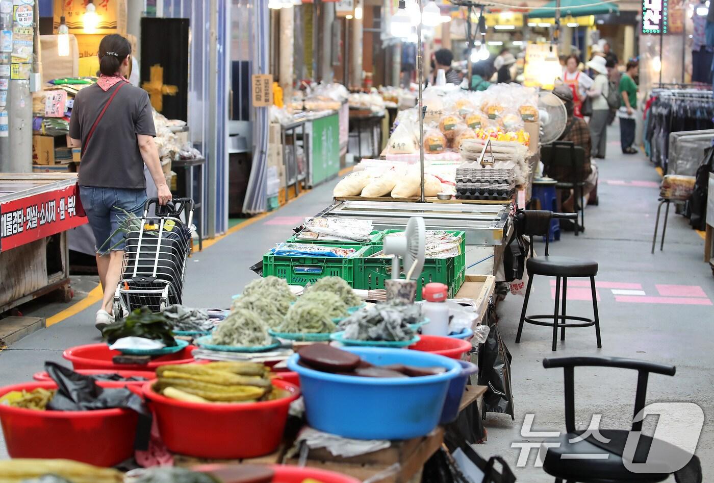 대구 남구의 한 전통시장. 2025.7.31/뉴스1 ⓒ News1 공정식 기자