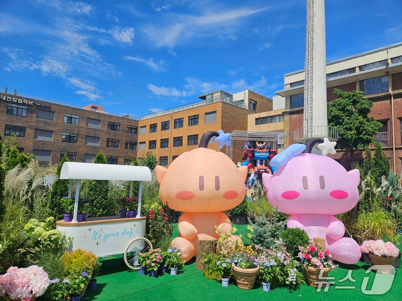 본문 이미지 - 패밀리테마파크에 마련된 꿈돌이 가든(대전문화재단 제공) /뉴스1