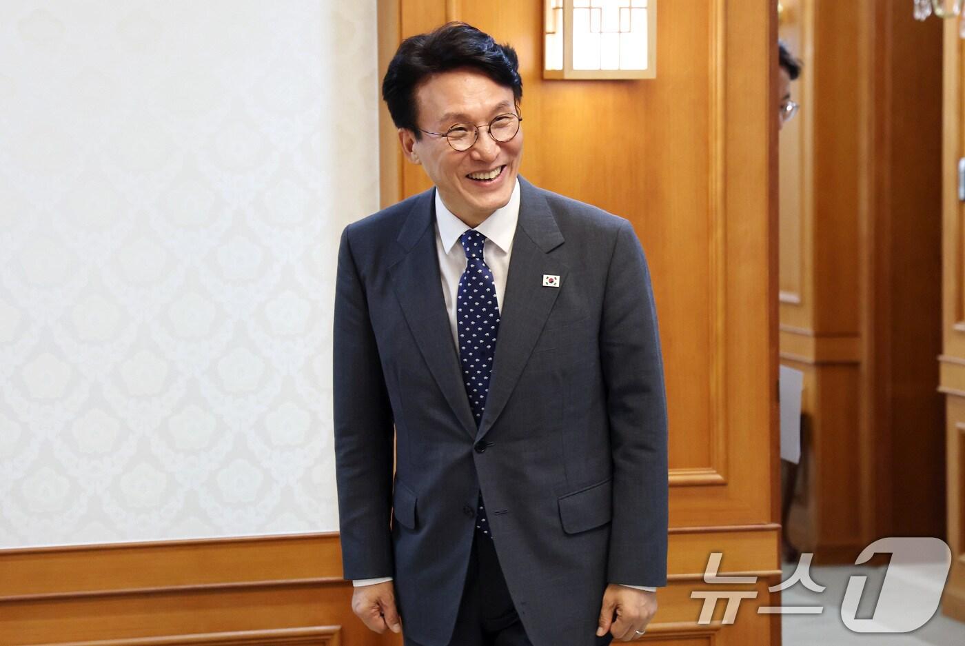 김민석 국무총리가 31일 서울 종로구 정부서울청사에서 열린 차관급 임명장 수여식에 참석하고 있다. 2025.7.31/뉴스1 ⓒ News1 임세영 기자