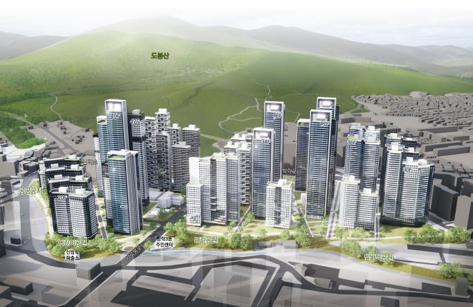 본문 이미지 - 도봉구 방학동 272번지 일대 조감도(서울시)