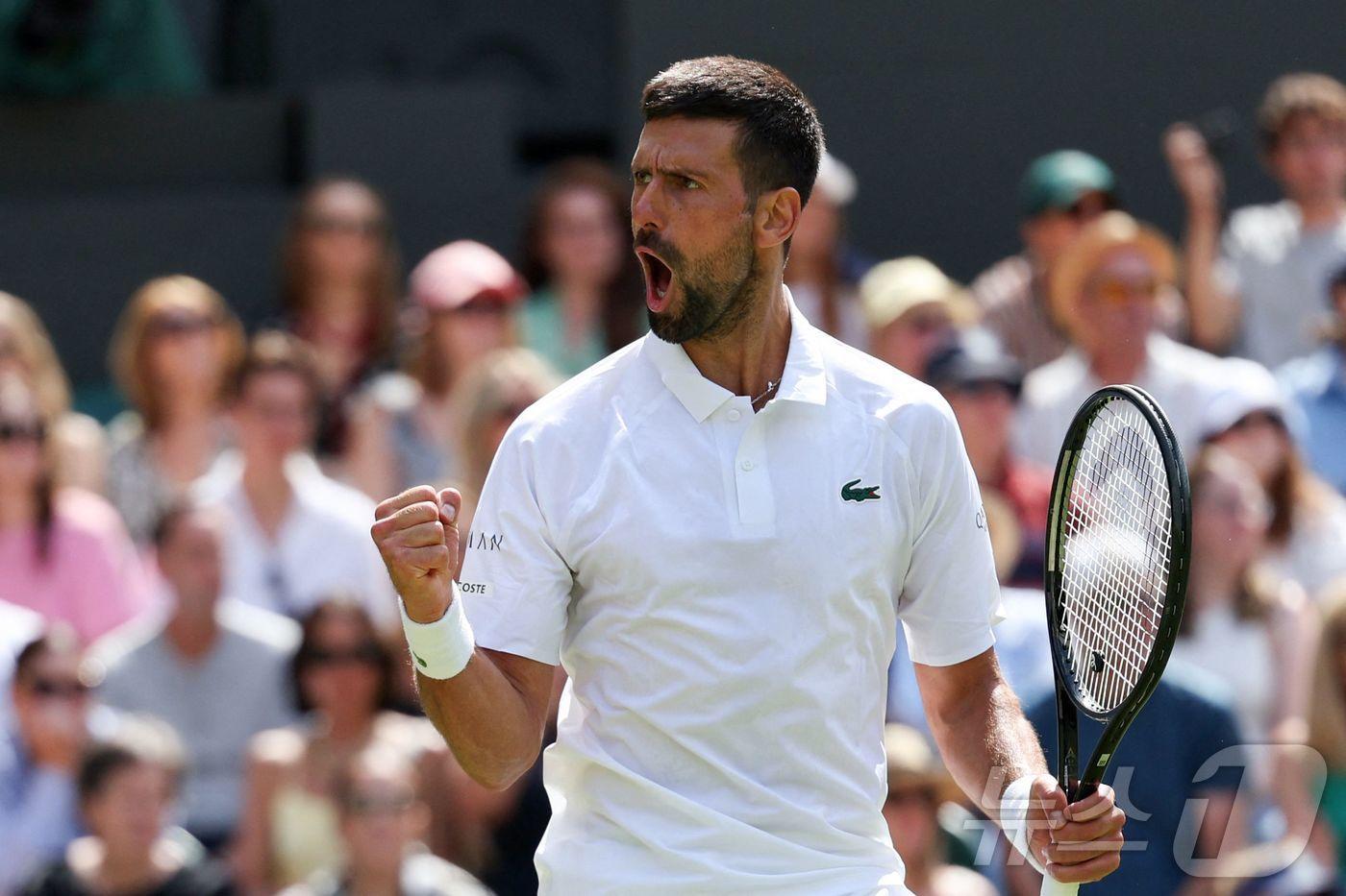 윔블던 3회전에 진출한 조코비치. ⓒ AFP=뉴스1