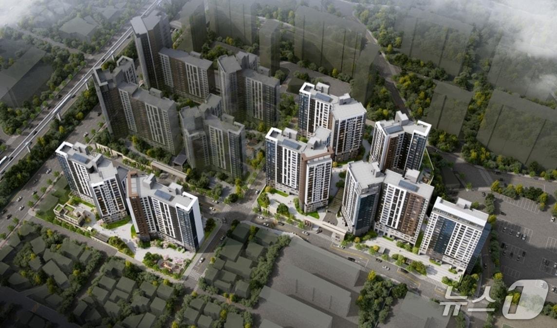 본문 이미지 - 대구 수성구 '범어 2차 아이파크' 조감도.(HDC현대산업개발 제공. 재판매 및 DB 금지)