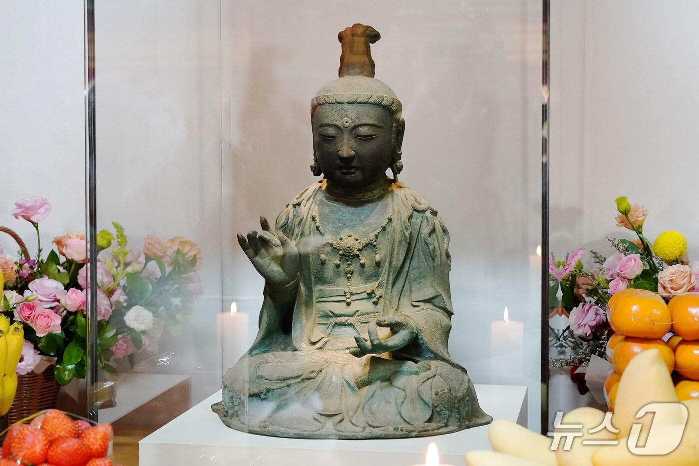 금동관세음보살좌상./뉴스1