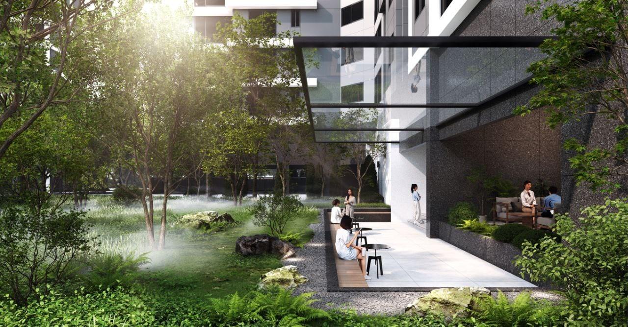 본문 이미지 - 대우건설 써밋 프라니티 정원 조감도.(대우건설 제공)