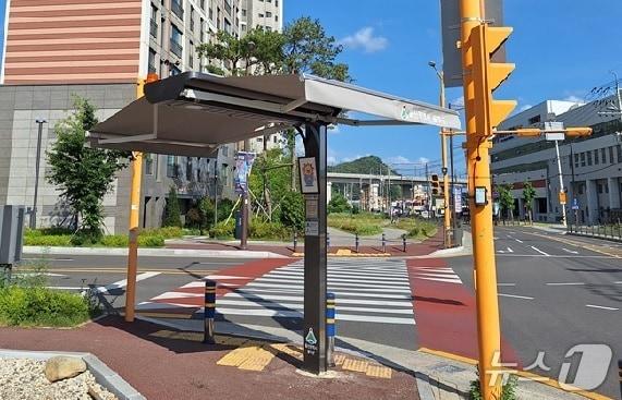 본문 이미지 - 스마트 그늘막. (울주군 제공. 재판매 및 DB 금지) /뉴스1