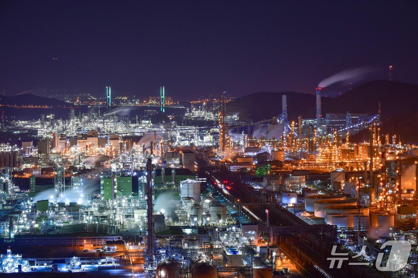 여수국가산업단지 야경 
