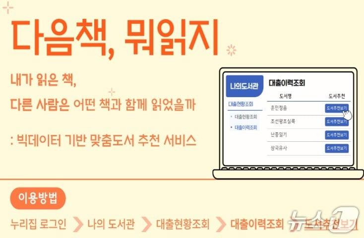 본문 이미지 - 울산 중구구립도서관 맞춤형 도서 추천 서비스. (울산 중구 제공. 재판매 및 DB 금지) /뉴스1