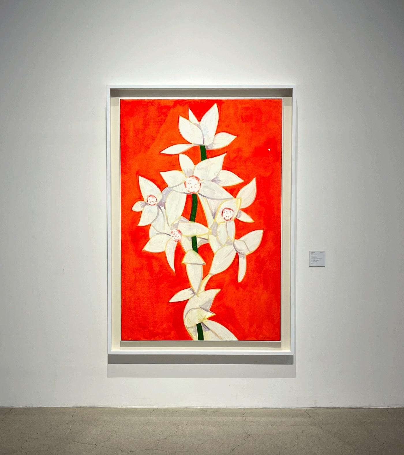 본문 이미지 - 알렉스 카츠 &#40;Alex Katz&#41;, Cymbidium Yellow on Red &#40;아티피오 제공&#41; 