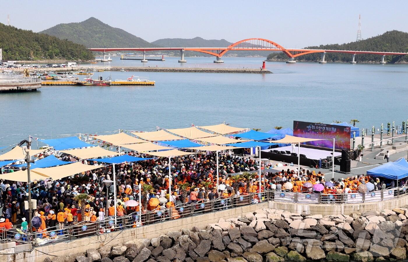 전남 강진군 마량면 마량놀토수산시장.&#40;강진군 제공, 재배포 및 DB 금지&#41; /뉴스1 2025.7.7/뉴스1