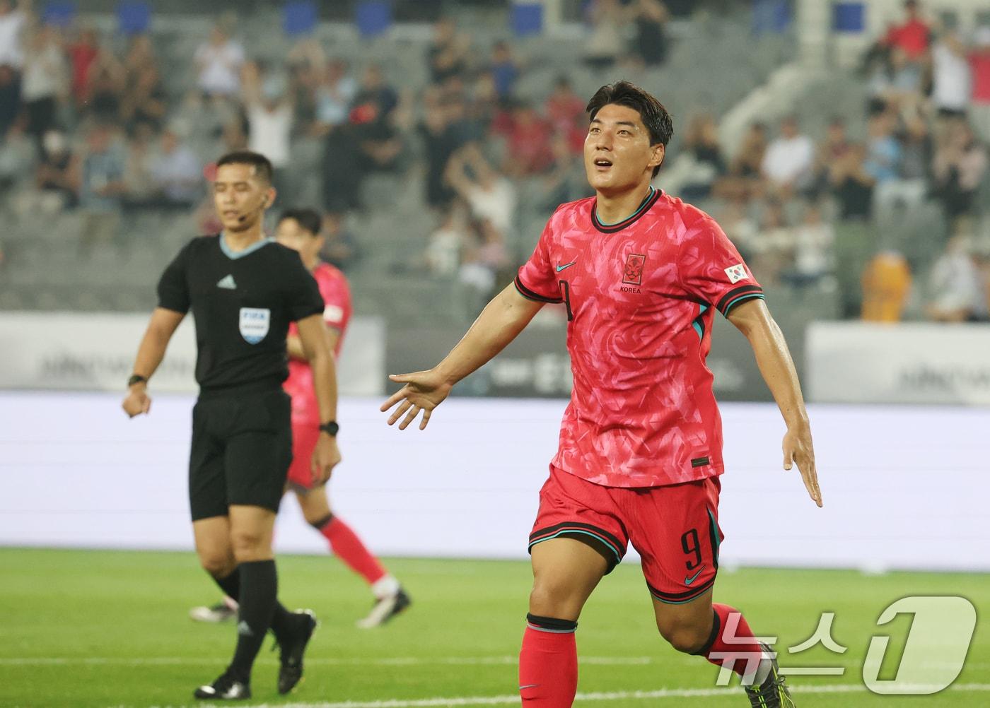 본문 이미지 - 축구대표팀 공격수 주민규. /뉴스1 ⓒ News1 김영운 기자