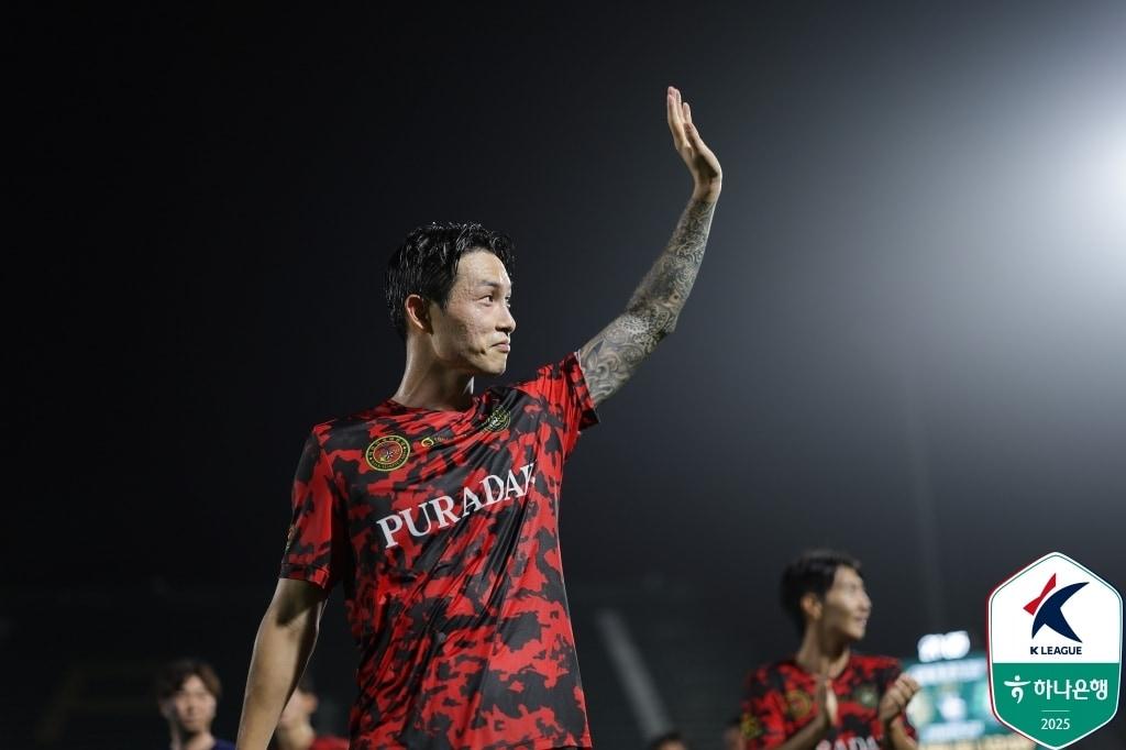 본문 이미지 - 김포FC의 박동진(한국프로축구연맹 제공) 