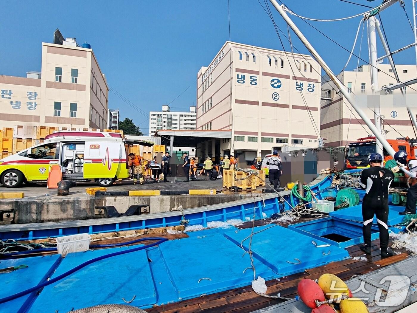 본문 이미지 - 사고 현장.(통영해경 제공. 재판매 및 DB금지)