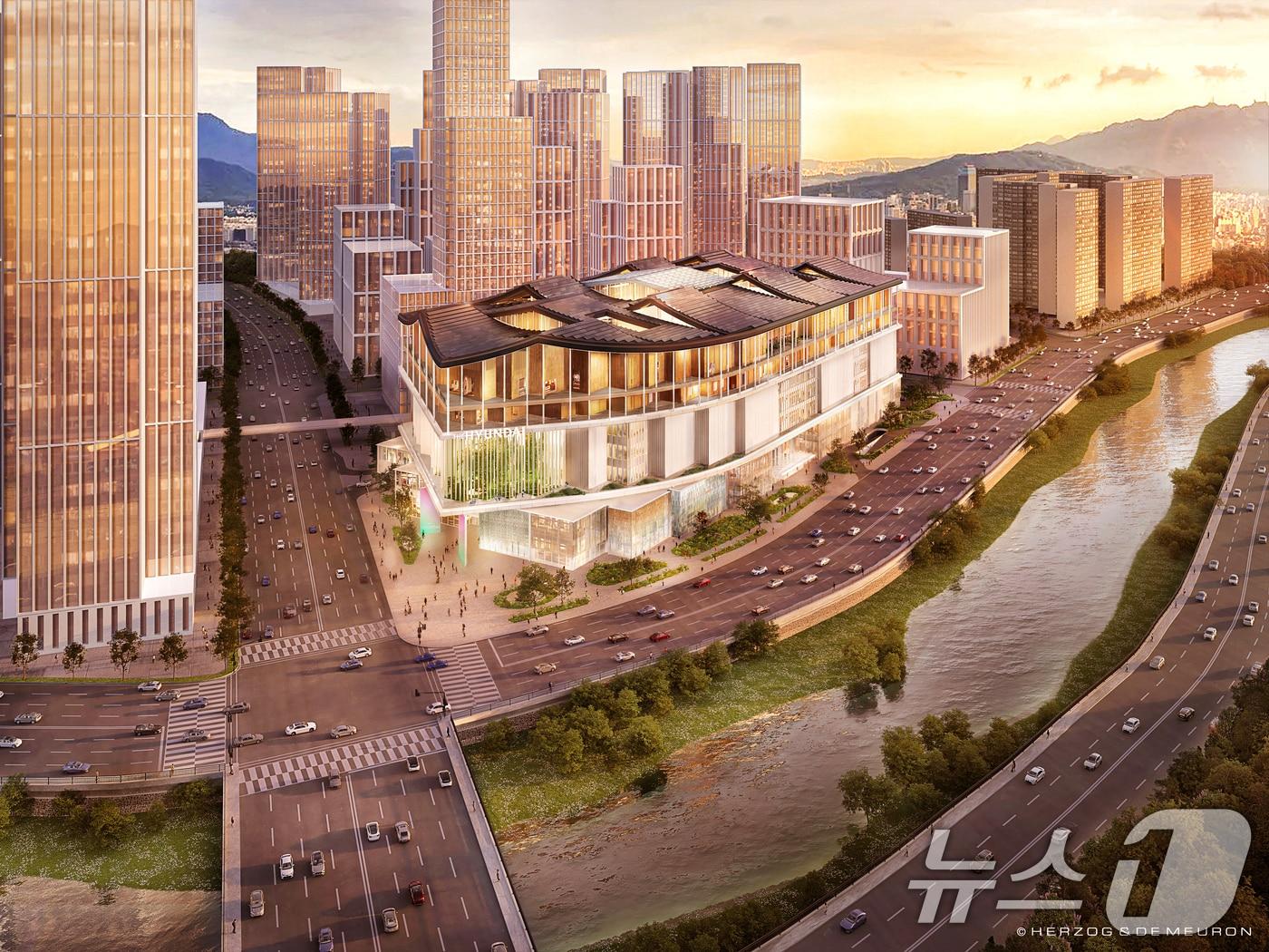 본문 이미지 - 더 현대 광주 외부 조감도.&#40;광주시 제공. 재판매 및 DB 금지&#41; 2025.7.8/뉴스1 