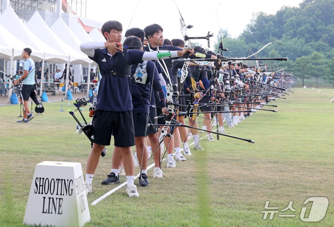 8일 화랑기 제46회 전국 시도 대항 양궁대회가 전북 임실군 국제양궁장에서 열리고 있다.&#40;임실군제공. 재판매 및 DB금지&#41;2025.7.8/뉴스1