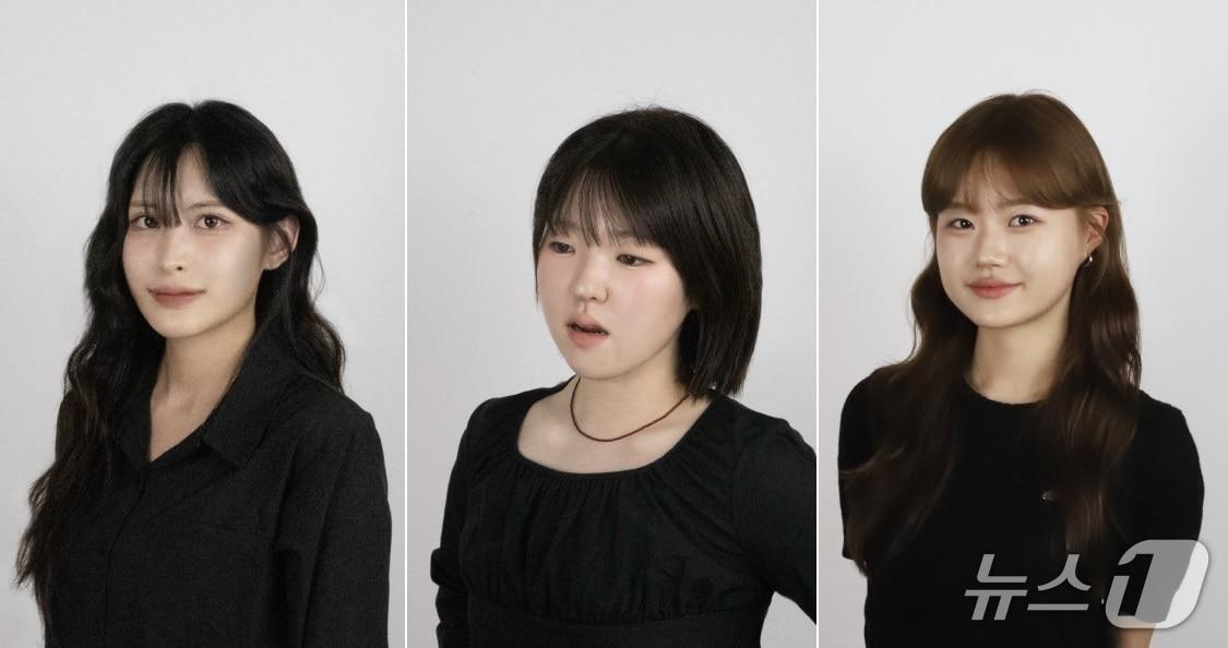 본문 이미지 - 송시연, 현지우, 장채원 학생(사진 왼쪽부터. 상명대 제공. 재판매 및 DB금지)