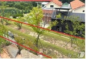 본문 이미지 - 김기현 국민의힘 의원이 공개한 전북 순창군 소재 정동영 통일부 장관 후보 배우자 소유 단독주택과 농지.(김기현 의원실 제공. 재판매 및 DB금지)/뉴스1 