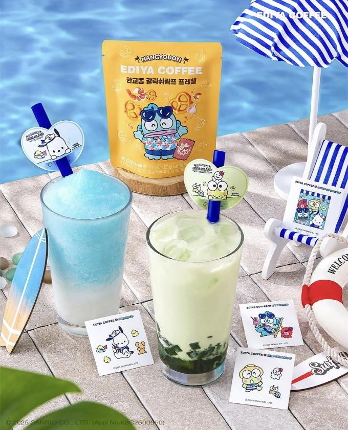 본문 이미지 - 산리오캐릭터즈 협업 음료.(이디야커피 제공)