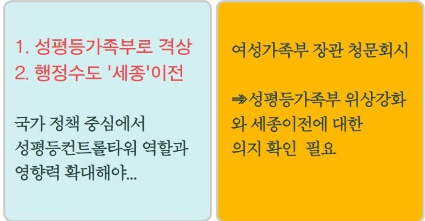 본문 이미지 - 여성가족부 격상 등 촉구.(성평등가족부 위상 강화와 세종 이전 공동행동 제공. 재판매 및 DB금지)/뉴스1