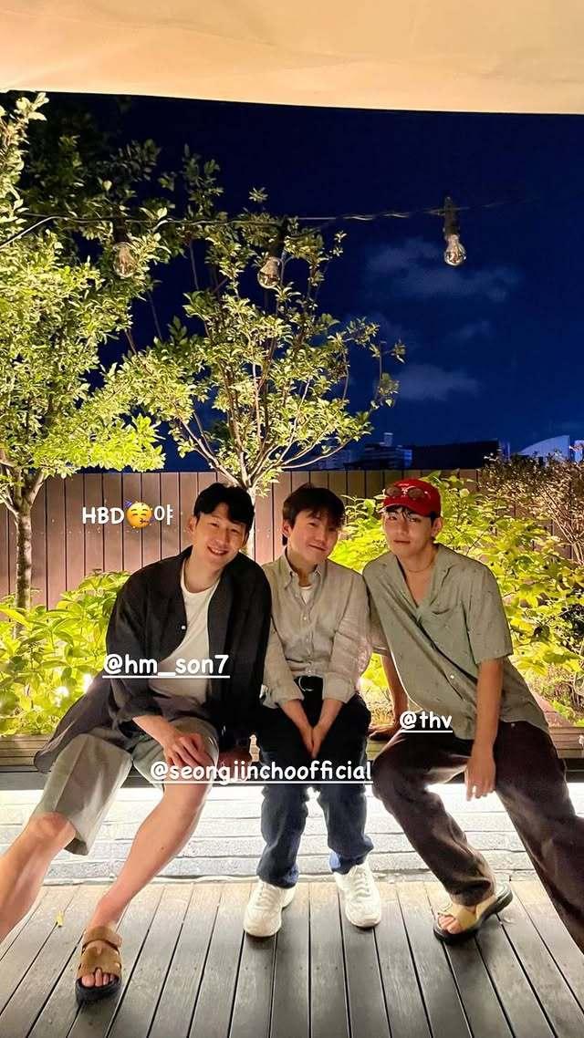 본문 이미지 - 손흥민, 조성진, 뷔(왼쪽부터, 뷔 인스타그램)