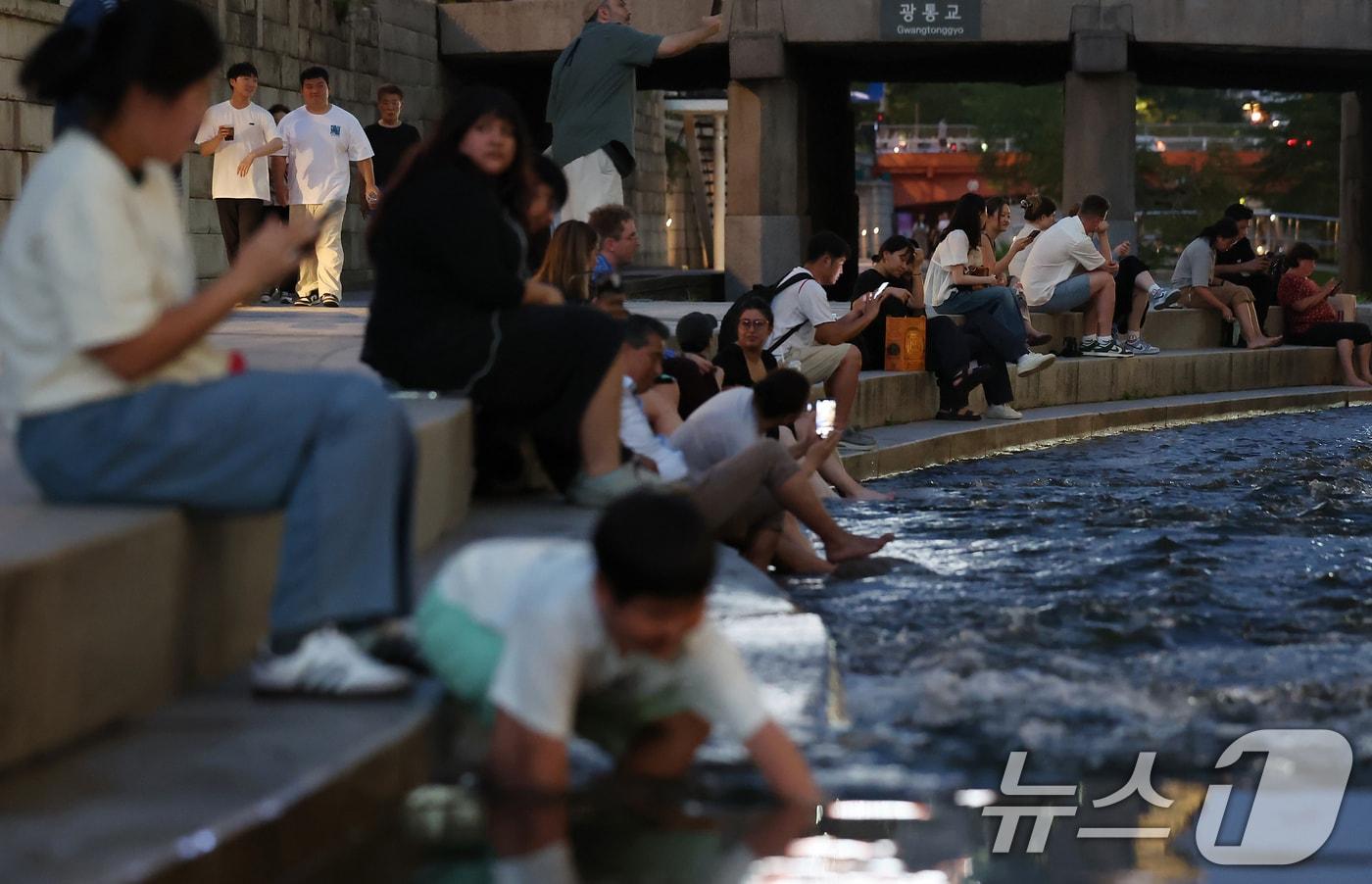 서울 중구 청계천의 모습. 2025.7.9/뉴스1 ⓒ News1 장수영 기자