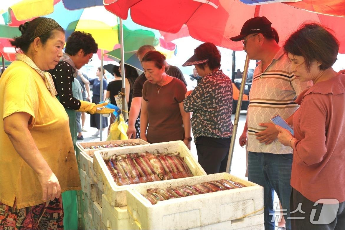 본문 이미지 - 지난해  제1회 신진도 오징어 축제 모습(태안군 제공. 재판매 및 DB금지)2025.8.1/뉴스1