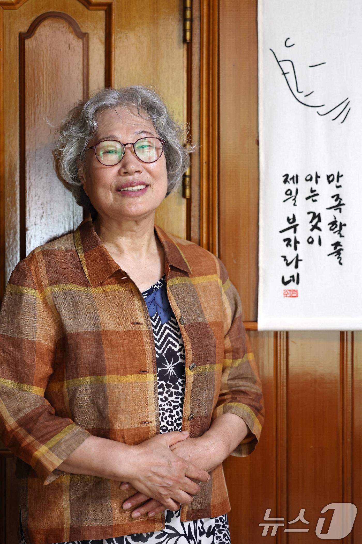 본문 이미지 - 부덕임 솔잎쉼터봉사회장 2025.8.1/뉴스1 ⓒ News1 이승현 기자