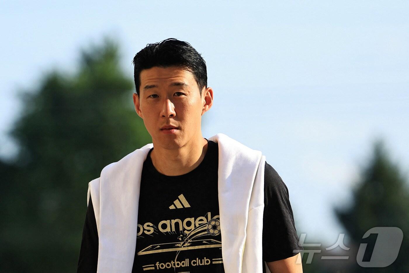 LA FC 데뷔전을 앞둔 손흥민 ⓒ AFP=뉴스1