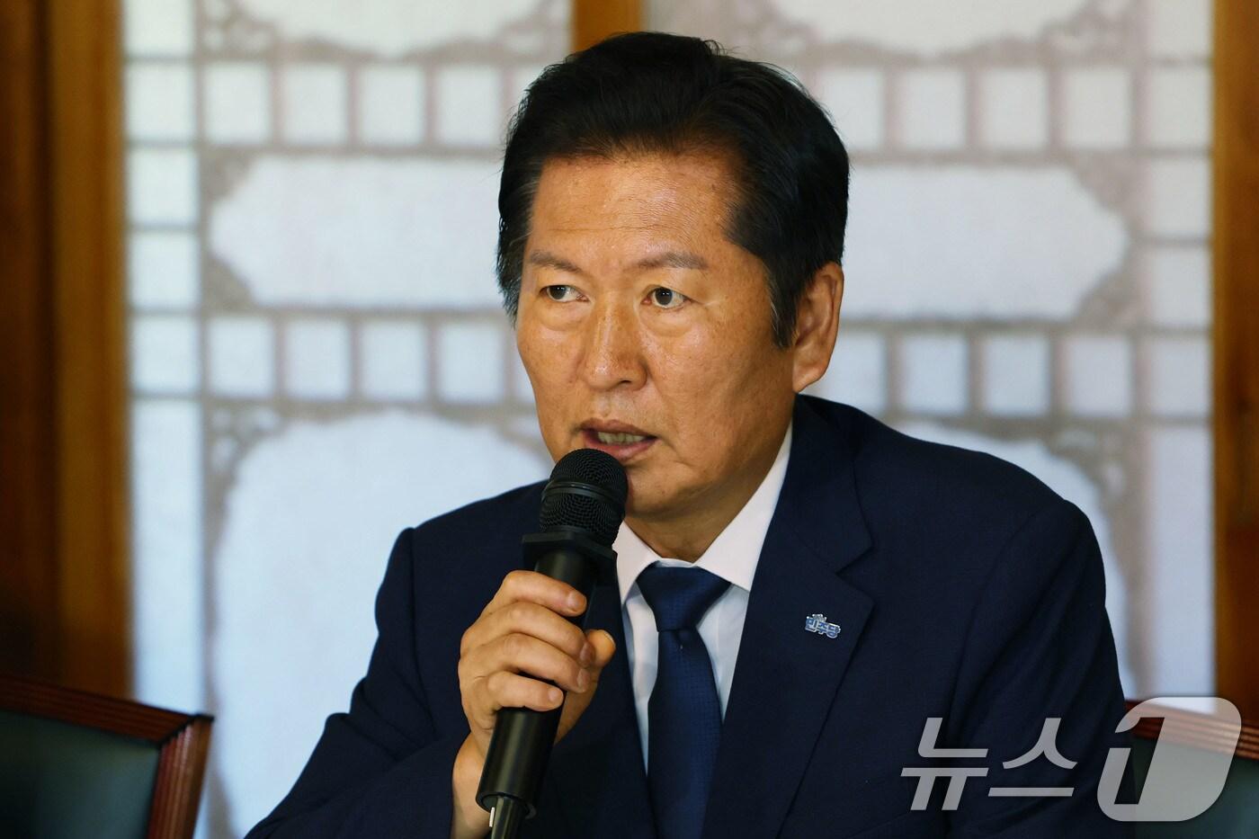 정청래 더불어민주당 대표&#40;공동취재&#41; 2025.8.10/뉴스1 ⓒ News1 박지혜 기자