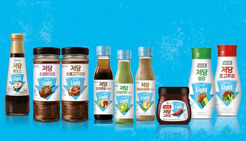 본문 이미지 - 저당 라인업 슈가라이트 9종 제품 이미지.(CJ제일제당 제공)