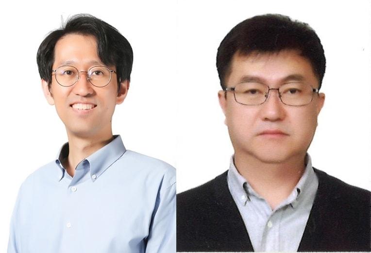 본문 이미지 - 김철환 LG전자 연구위원&#40;왼쪽&#41;, 소남호 에이텍모빌리티 이사.&#40;과기정통부 제공&#41;