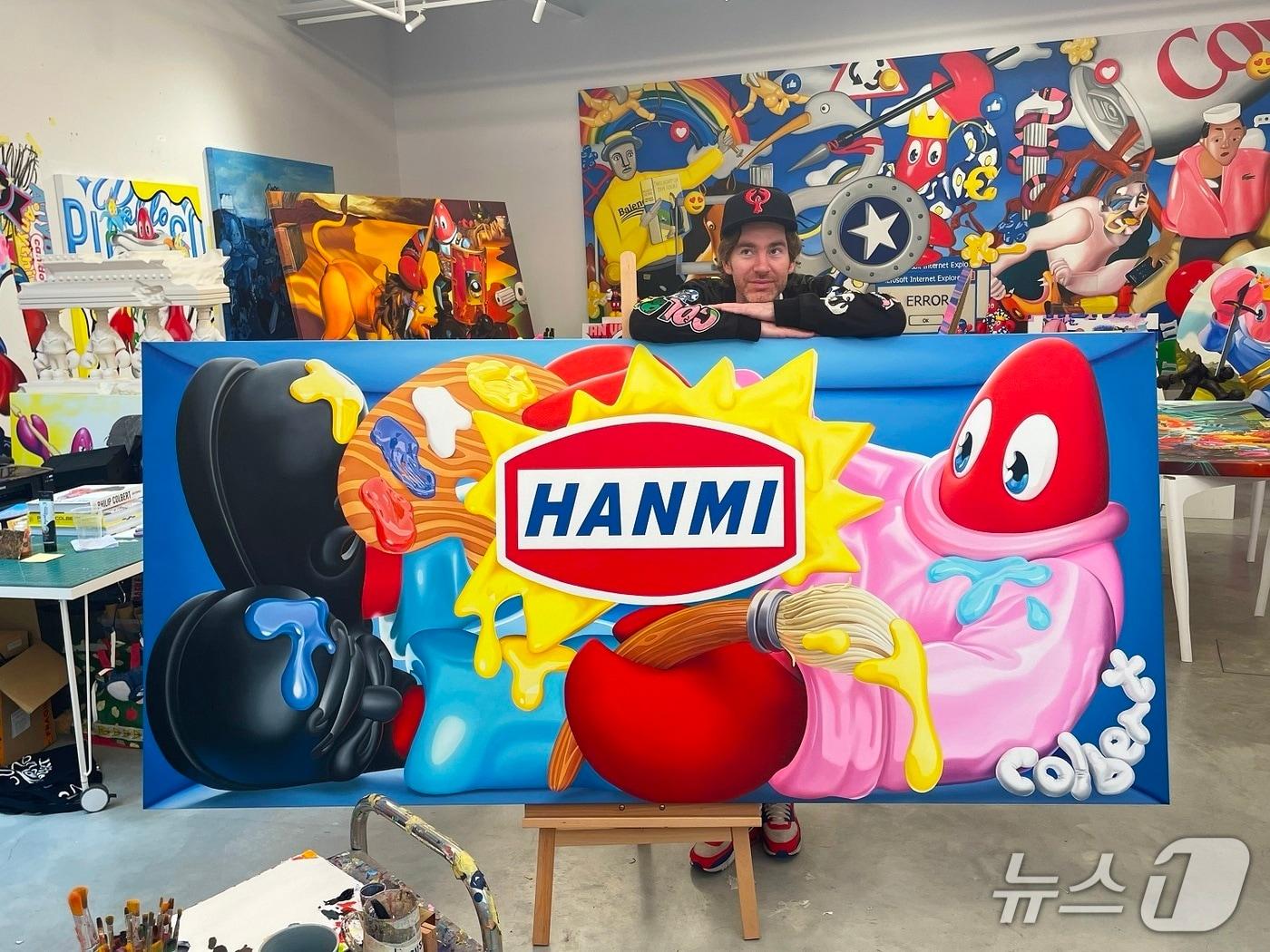 본문 이미지 - 한미반도체 필립콜버트와 협업 아트워크(한미반도체 제공)