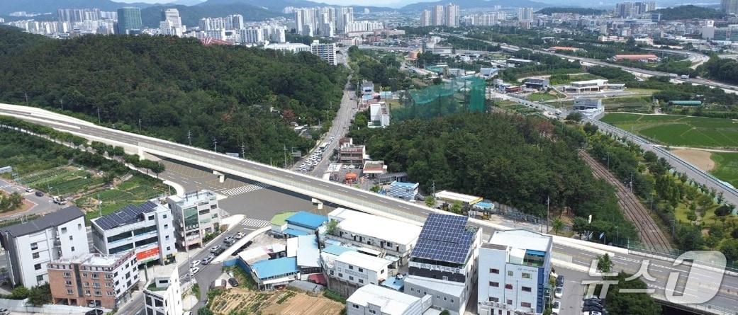 본문 이미지 - 구미시 사곡동 입체 교차로 조감도/뉴스1