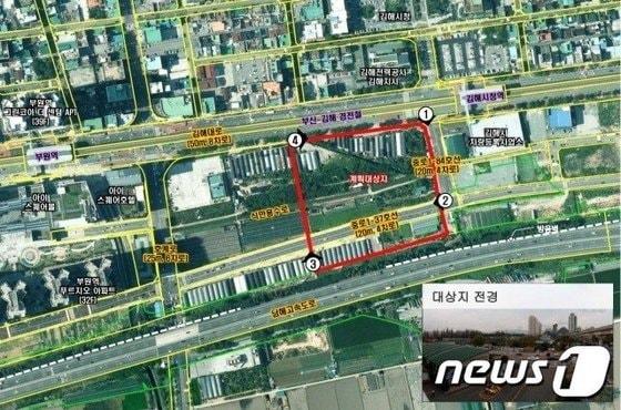 본문 이미지 - 김해시 부원동 271 일대 '김해 NHN IDC & 스마트홈 도시개발사업' 부지. ⓒ 뉴스1 DB