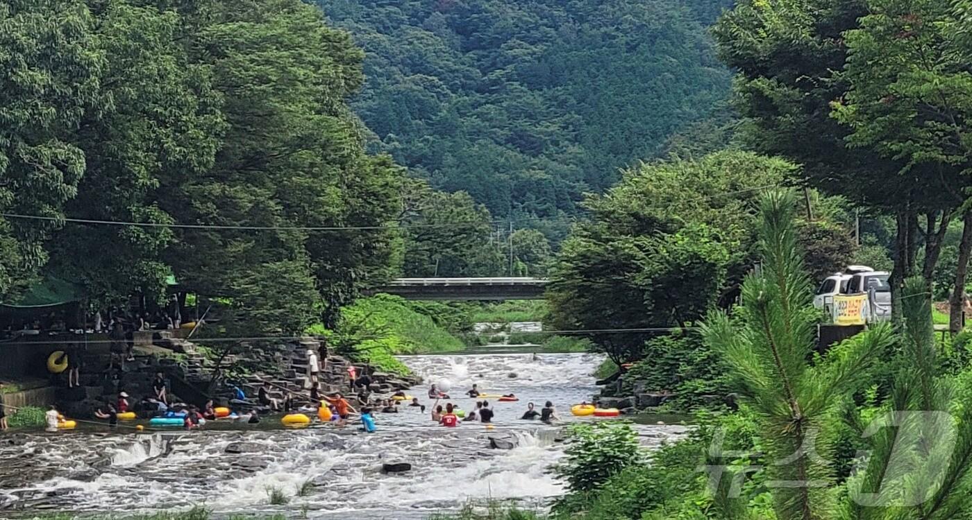 화순군, 드론 이용 물놀이 관리지역·사고 위험구역 안내방송.&#40;화순군 제공, 재배포 및 DB 금지&#41; /뉴스1