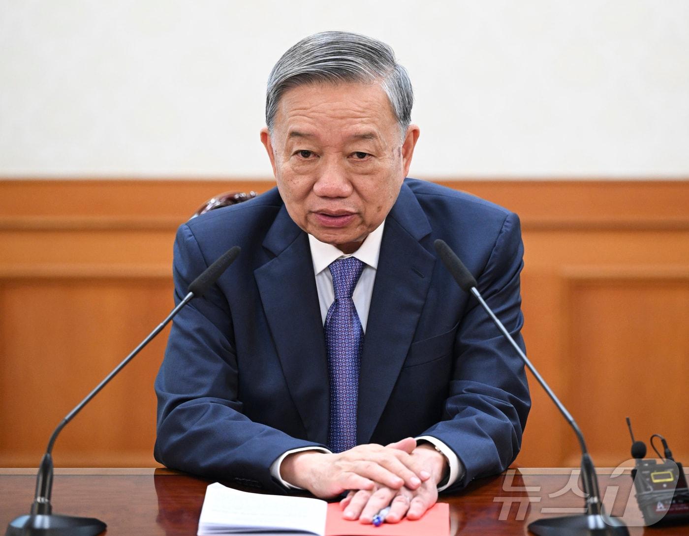 본문 이미지 - 또 럼 베트남 당 서기장 2025.8.11/뉴스1 ⓒ News1 청사사진기자단