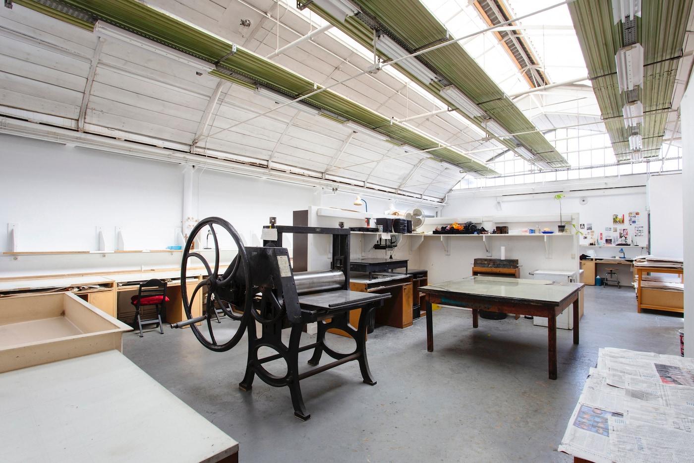 씨떼 레지던시 공동작업공간(판화 작업실). (파리 국제예술공동체 제공)