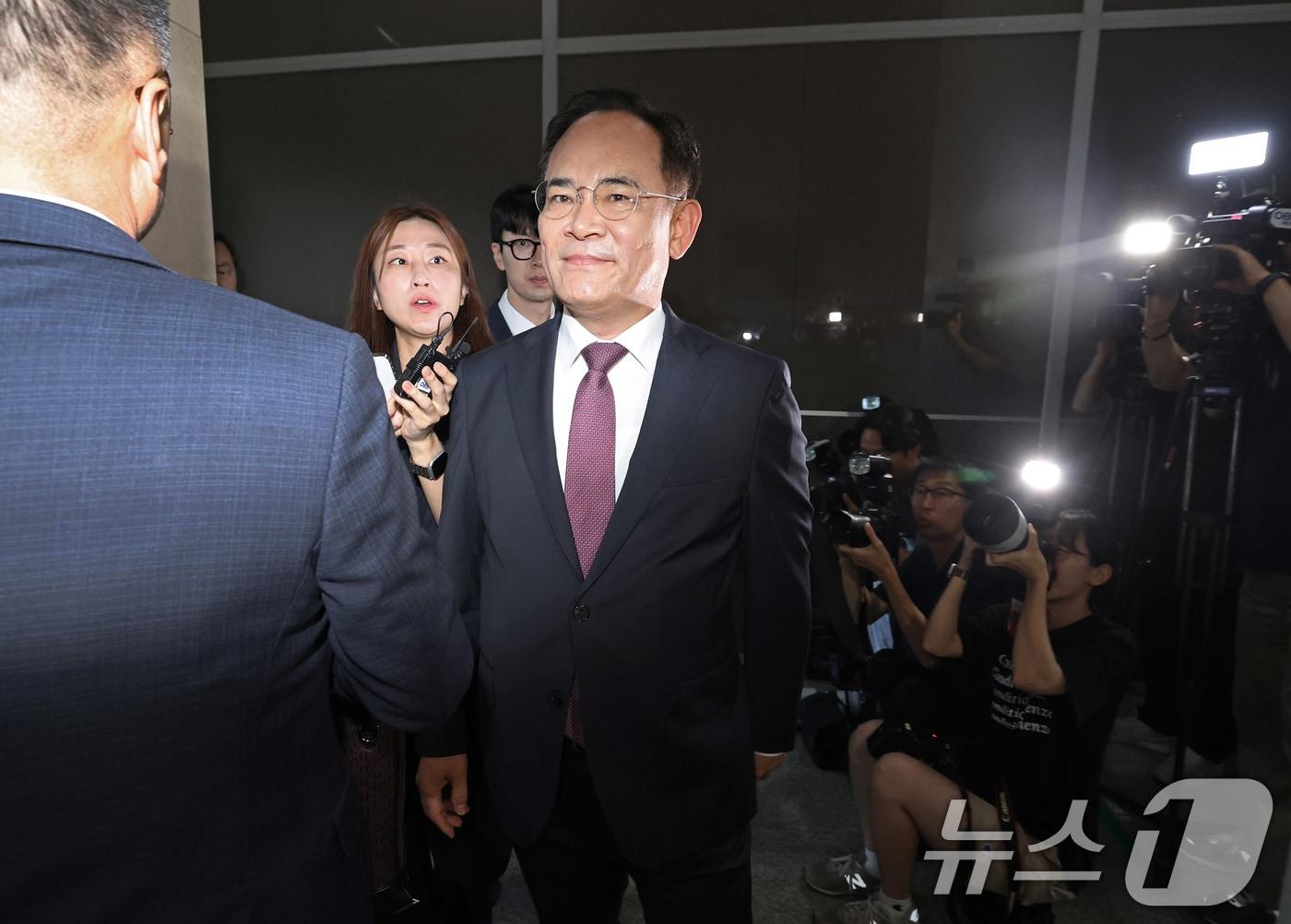 본문 이미지 - 임종득 국민의힘 의원이 서울 서초구 순직해병 특검팀(이명현 특별검사) 사무실에 피의자 신분으로 출석하고 있다. 2025.8.12 ⓒ 뉴스1 오대일 기자
