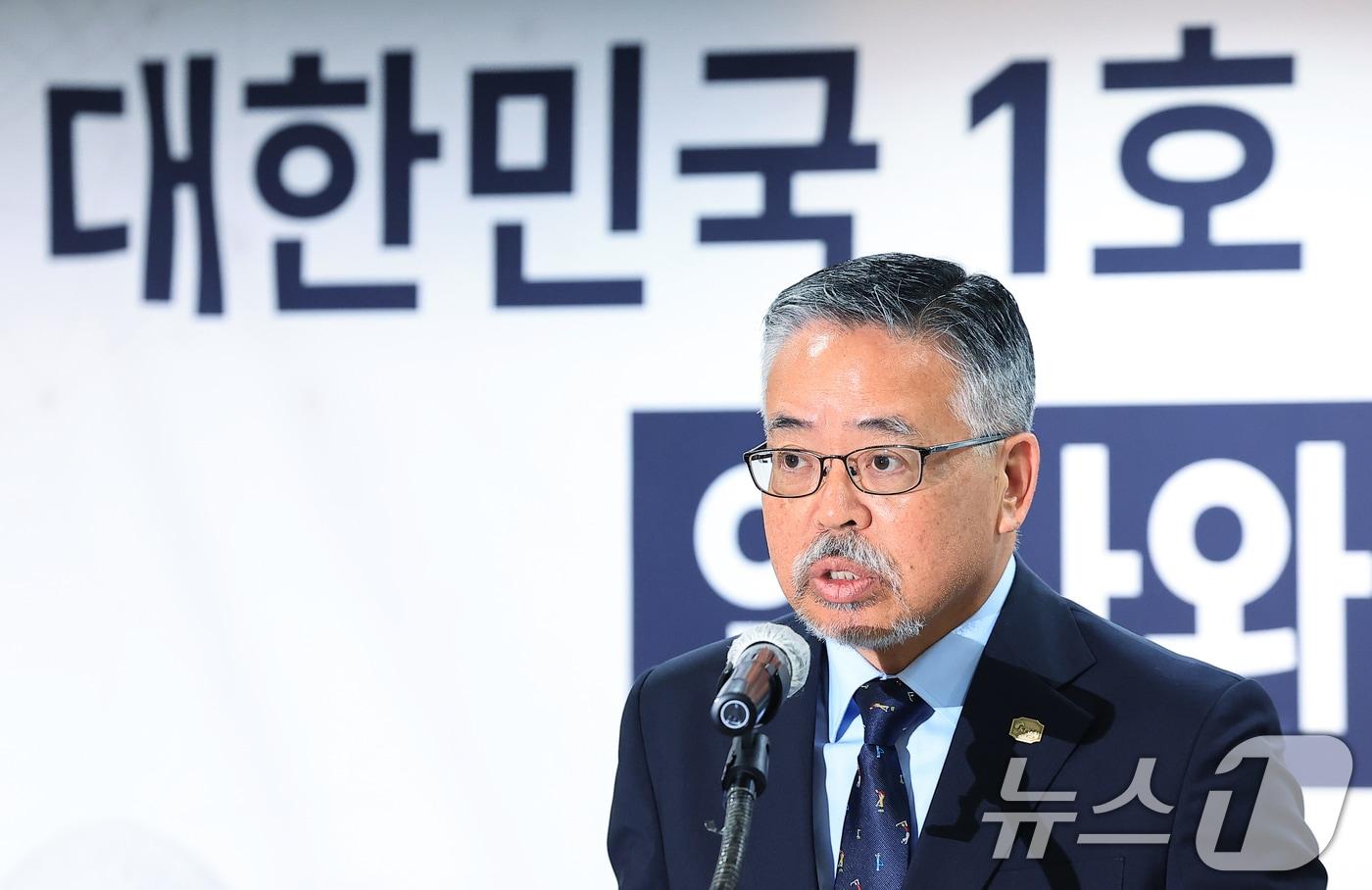 본문 이미지 - 김원섭 KPGA 회장. ⓒ 뉴스1 박정호 기자