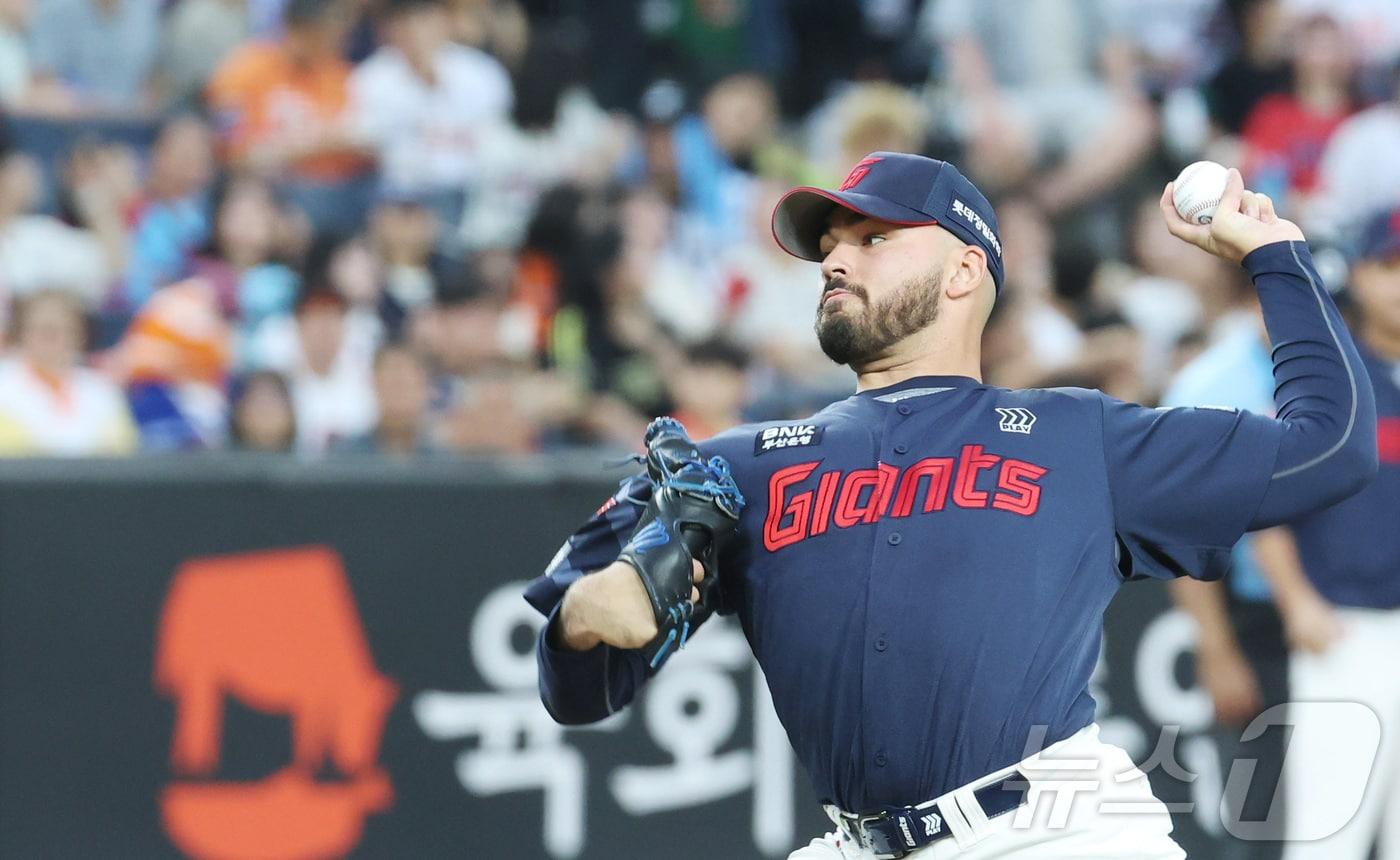 알렉 감보아는 내년에도 롯데 자이언츠 유니폼을 입을까 2025.8.12/뉴스1 ⓒ News1 김기남 기자