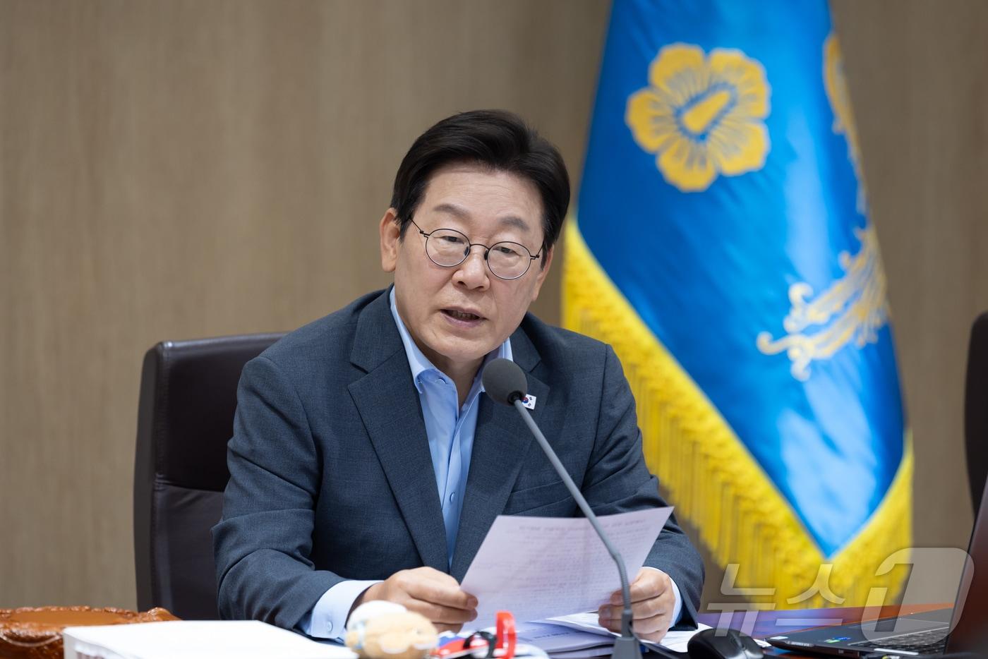 이재명 대통령이 12일 서울 용산 대통령실 청사에서 열린 국무회의에서 발언을 하고 있다. &#40;대통령실 제공. 재판매 및 DB금지&#41; 2025.8.12/뉴스1 ⓒ News1 이재명 기자