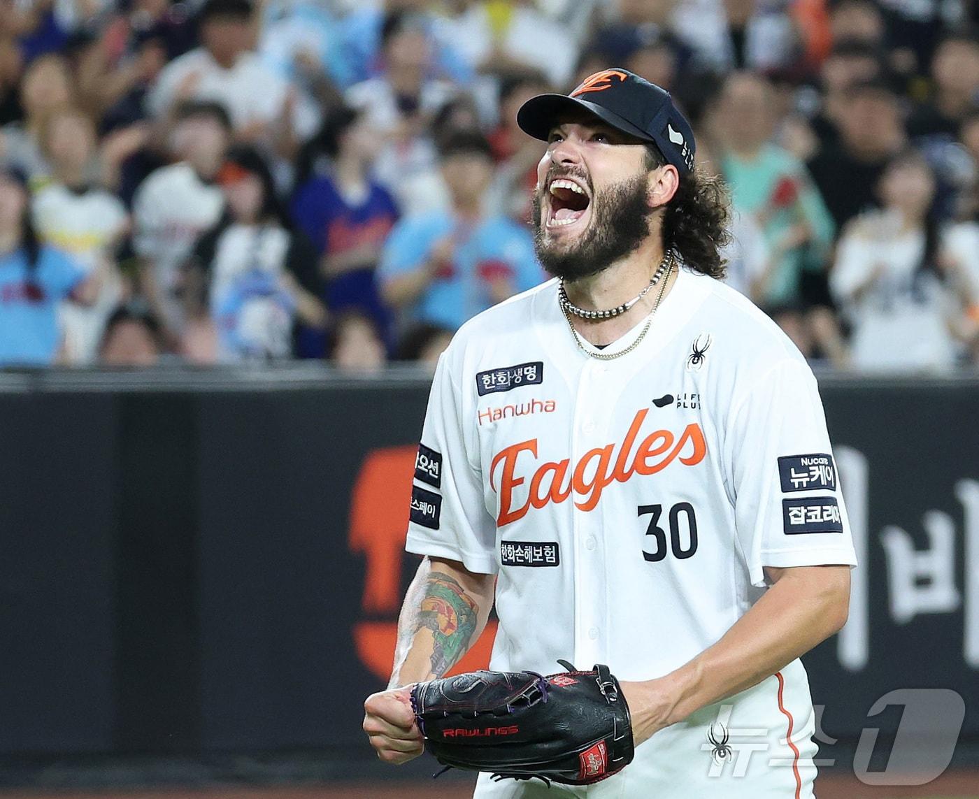 본문 이미지 - 한화 이글스 외국인 투수 코디 폰세. 2025.8.12/뉴스1 ⓒ News1 김기남 기자