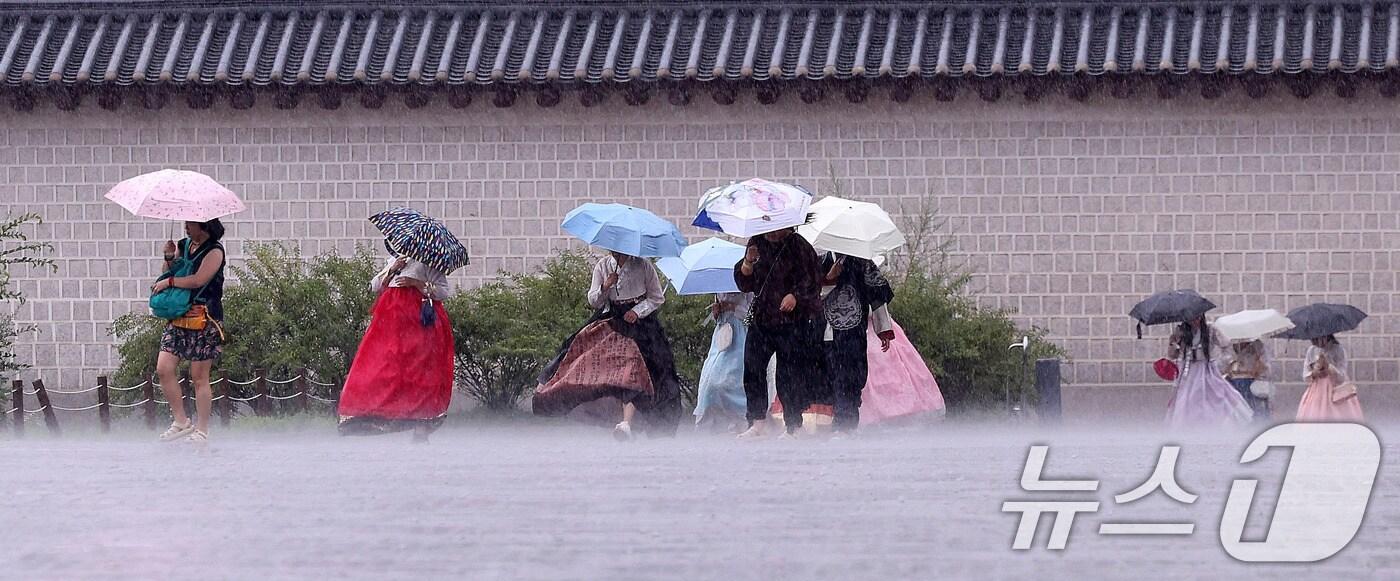 14일 충남에 내려졌던 호우특보가 모두 해제됐다. /뉴스1 ⓒ News1 박지혜 기자