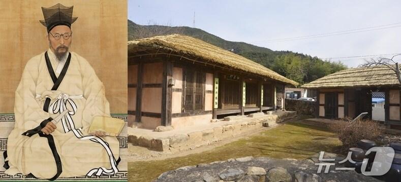 본문 이미지 - 매천 황현 선생(좌)과 황현 선생의 생가 